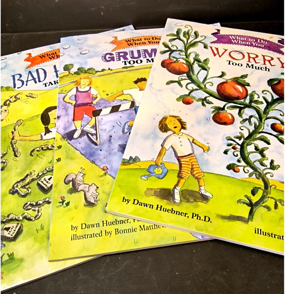 2012.  Set of 3 What To Do When Overcome Worry Bad Habits Grumble Kids Books